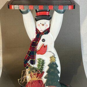 16x10 Inch Snowman Holding a Tray (1245)